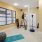 fitness room with yoga mat and punching bag